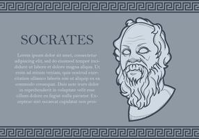 Portrait de Socrate vecteur