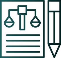 conception d'icône de vecteur de document juridique