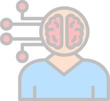 conception d'icône de vecteur d'intelligence