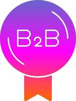 conception d'icône vectorielle b2b vecteur