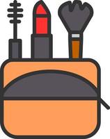 conception d'icône vectorielle de conteneur de maquillage vecteur