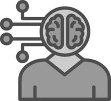 conception d'icône de vecteur d'intelligence