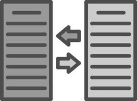 conception d'icône vectorielle d'échange de fichiers vecteur