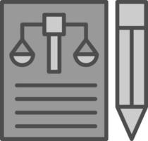 conception d'icône de vecteur de document juridique