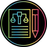 conception d'icône de vecteur de document juridique