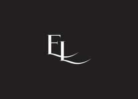 conception du logo el et logo de l'entreprise vecteur