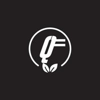 logo texte qf vecteur