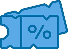 conception d'icône de vecteur de coupon