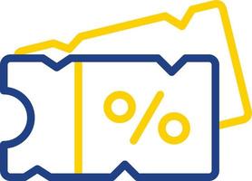 conception d'icône de vecteur de coupon