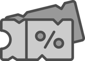 conception d'icône de vecteur de coupon