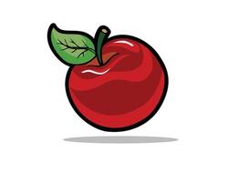 pomme fruit vecteur pro isolé
