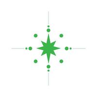 eps10 vecteur vert cannelure étoiles icône d'art abstrait ou logo isolé sur fond blanc. symbole d'étoiles dans un style moderne et plat simple pour la conception de votre site Web et votre application mobile