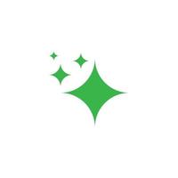eps10 vecteur vert étoile brillante ou brillante icône d'art solide ou logo isolé sur fond blanc. symbole d'étoile scintillante ou magique dans un style moderne simple et plat pour la conception de votre site Web et votre application mobile