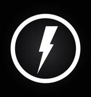 flash tonnerre logo moderne vecteur