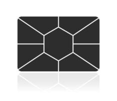 concept de collage de forme pentagonale, grille de mosaïque de collage rectangulaire de vecteur d'images isolées sur blanc