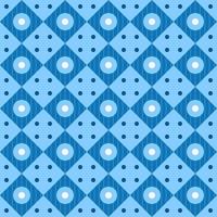 motif géométrique abstrait avec des cubes et des cercles aux couleurs bleues, arrière-plan vectoriel continu pour la conception d'impression ou de papier peint