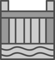 conception d'icône de vecteur de centrale hydroélectrique