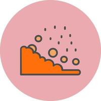 conception d'icône de vecteur de glissement de terrain