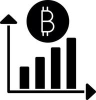 conception d'icône vectorielle d'investissement en crypto-monnaie vecteur