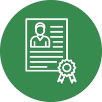 conception d'icônes vectorielles de qualification des employés vecteur