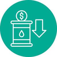 conception d'icône vectorielle d'investissement pétrolier vecteur