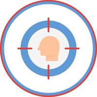 conception d'icône vectorielle de chasse à la tête vecteur