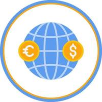 conception d'icône de vecteur d'investissement étranger