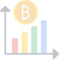 conception d'icône vectorielle d'investissement en crypto-monnaie vecteur