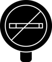 conception d'icône vectorielle non fumeur vecteur