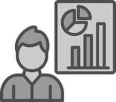 conception d'icône de vecteur d'analyste