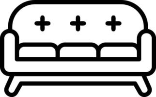 conception d'icône de vecteur de canapé