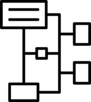 conception d'icône vectorielle hiérarchique vecteur