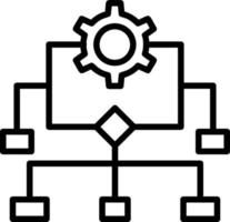 conception d'icône de vecteur de processus