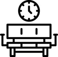 conception d'icône de vecteur de salle d'attente