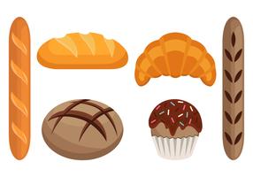 Collection de pain brioche Vector