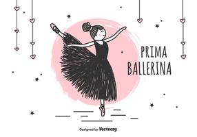 Prima ballerine vecteur