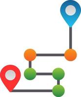 conception d'icône de vecteur d'itinéraire