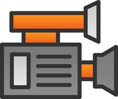 conception d'icône de vecteur de caméra vidéo