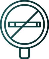 conception d'icône vectorielle non fumeur vecteur