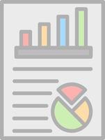 conception d'icône de vecteur de rapport