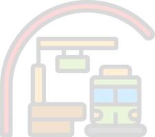 conception d'icône de vecteur de métro