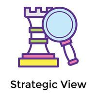 vision stratégique tendance vecteur
