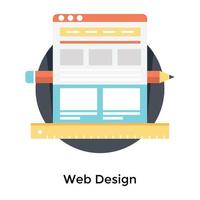 conception de sites Web à la mode vecteur