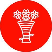 conception d'icône de vecteur de bouquet