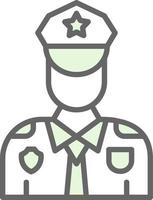 conception d'icône vectorielle de policier vecteur