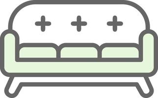 conception d'icône de vecteur de canapé