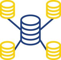 conception d'icône de vecteur de base de données