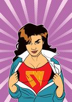 Vecteur de fond Superwoman