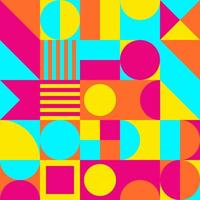 demi-teinte géométrique élément graphique ligne vecteur formes colorées abstraite murale fond conception bannière formes de points