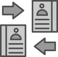 conception d'icône vectorielle de remplacement de répertoire vecteur